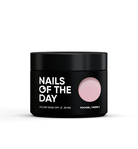 NAILSOFTHEDAY Polygel nude 02: Polygel de grano fino color nude suave , 30 g