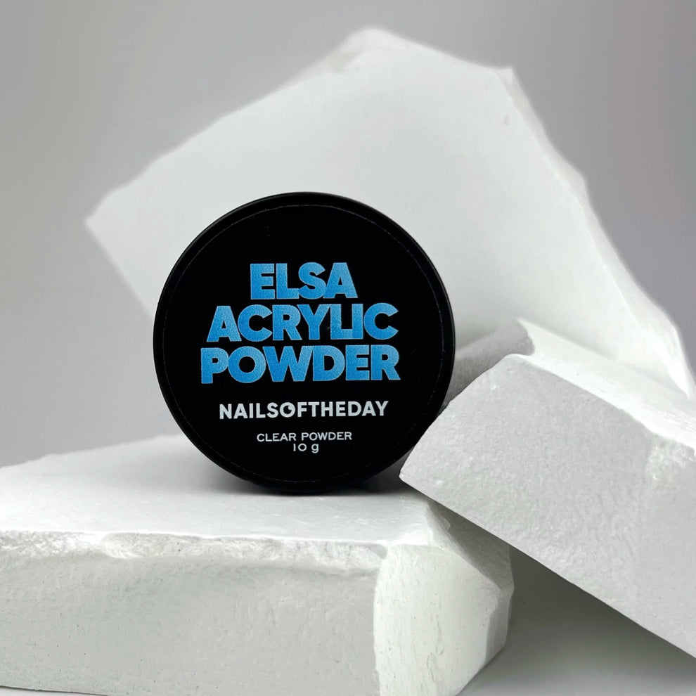 NAILSOFTHEDAY ELSA Acrylic Powder Clear — Polvo acrílico transparente, 10 g
