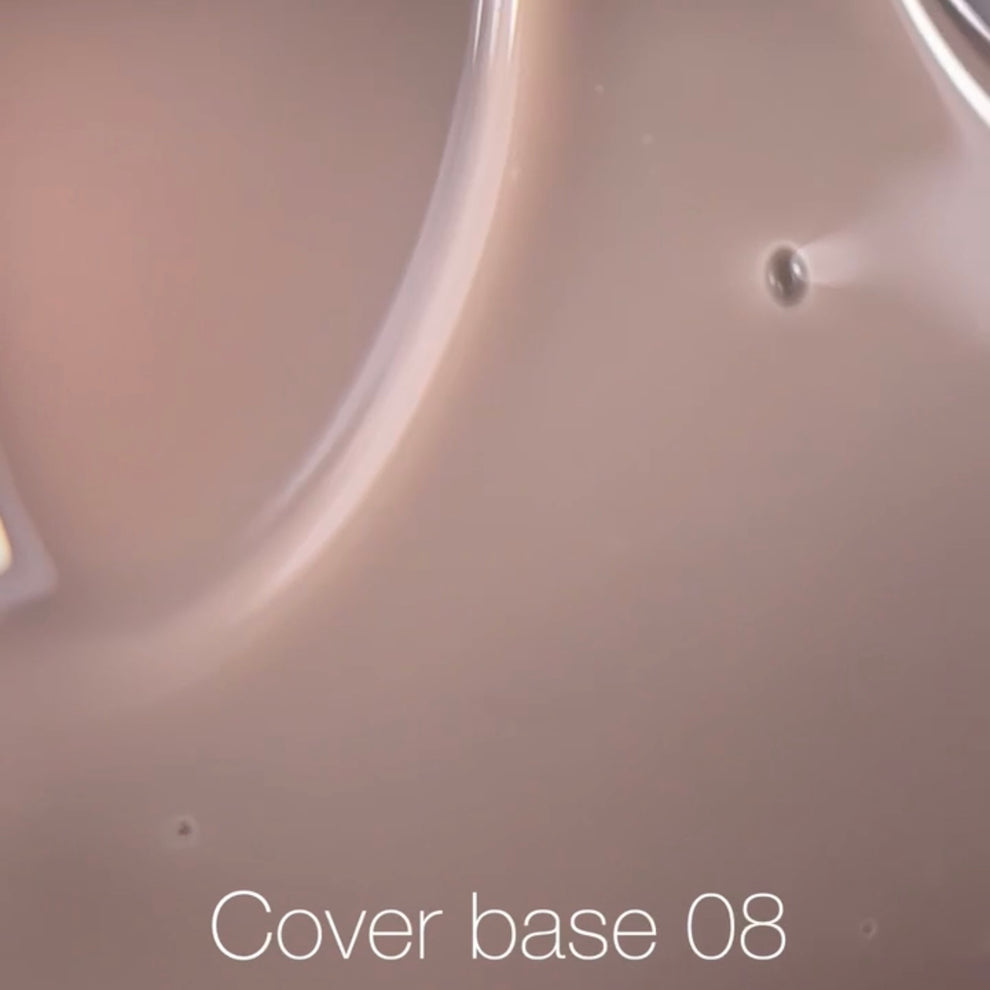 Nailsoftheday Cover base NEW Formula 08: base de camuflaje para uñas en color capuchino, 10 ml