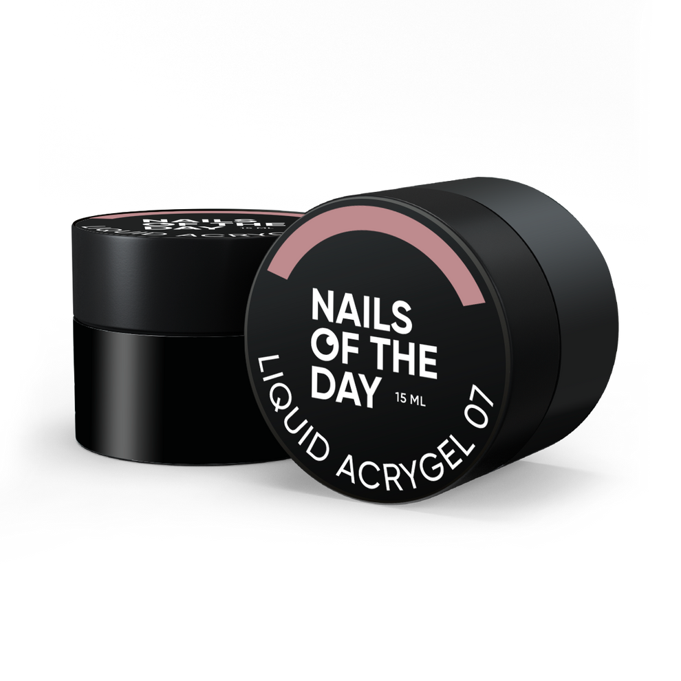 NAILSOFTHEDAY Liquid Acrygel 07 — Acrygel líquido nude de nueva fórmula para uñas, 15 ml