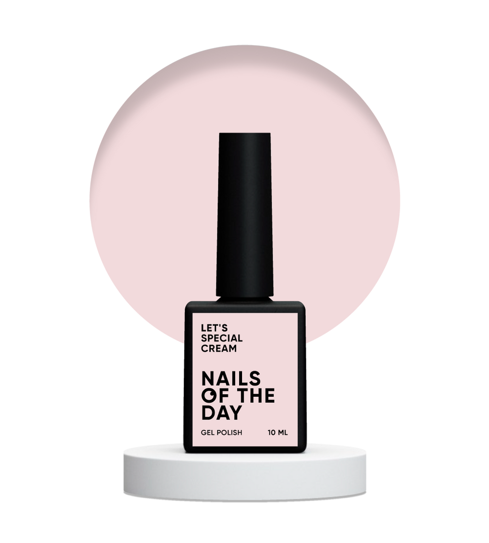 NAILSOFTHEDAY Let's Special Cream: esmalte semipermanente en color crema para cubrir uñas en una capa, 10 ml