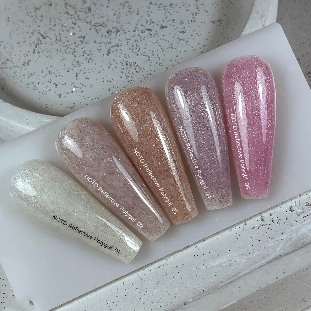 NAILSOFTHENIGHT Reflective Polygel 04 — Polygel reflectante líquido violeta de nueva fórmula para uñas, 15 ml