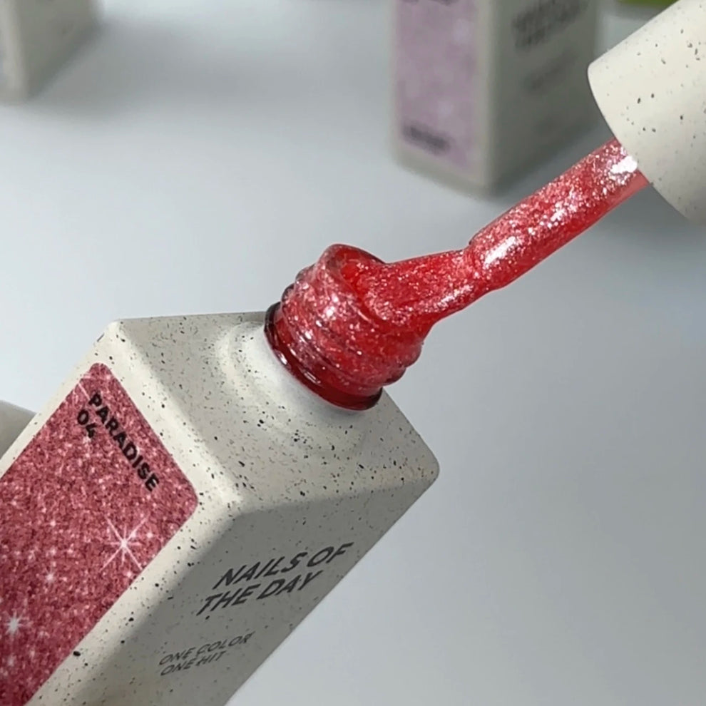 NAILSOFTHEDAY Paradise 04 — esmalte semipermanente rosa coral que cubre la uña con una sola capa, 10 ml