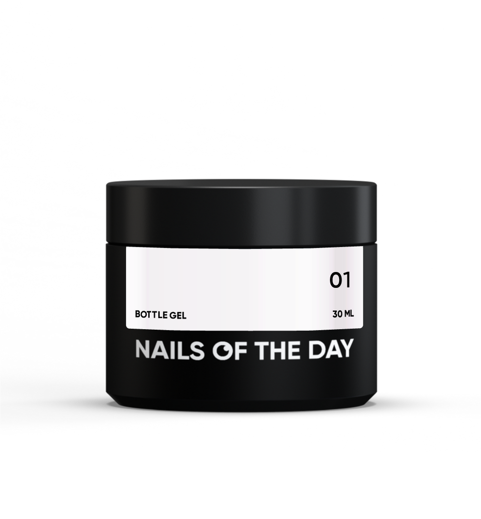 NAILSOFTHEDAY Bottle gel 01 – gel blanco súper fuerte, 30 ml