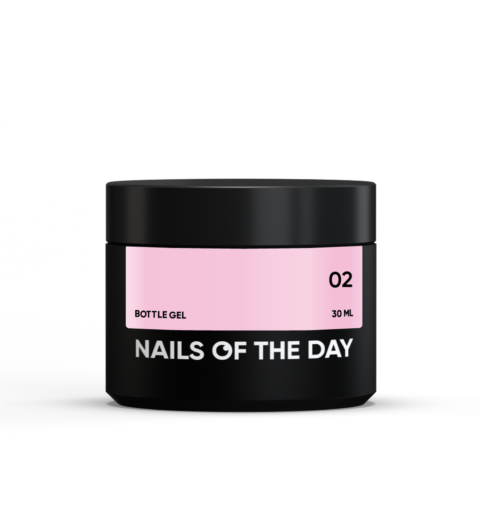 NAILSOFTHEDAY Bottle gel 02 – gel ultrafuerte (rosa pálido), 30 ml