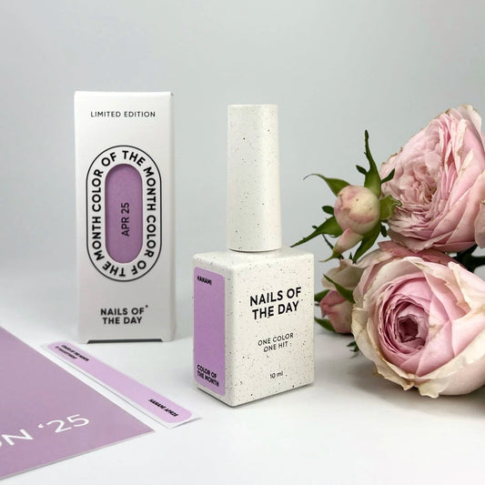 NAILSOFTHEDAY Color del mes Abril 2025 – Hanami Color del mes: rosa intenso que cubre en una sola capa, 10 ml