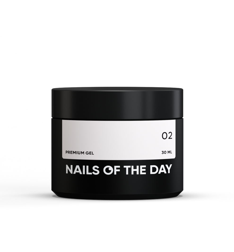 NAILSOFTHEDAY Premium gel 02 — gel constructor rosa leche, 30 ml