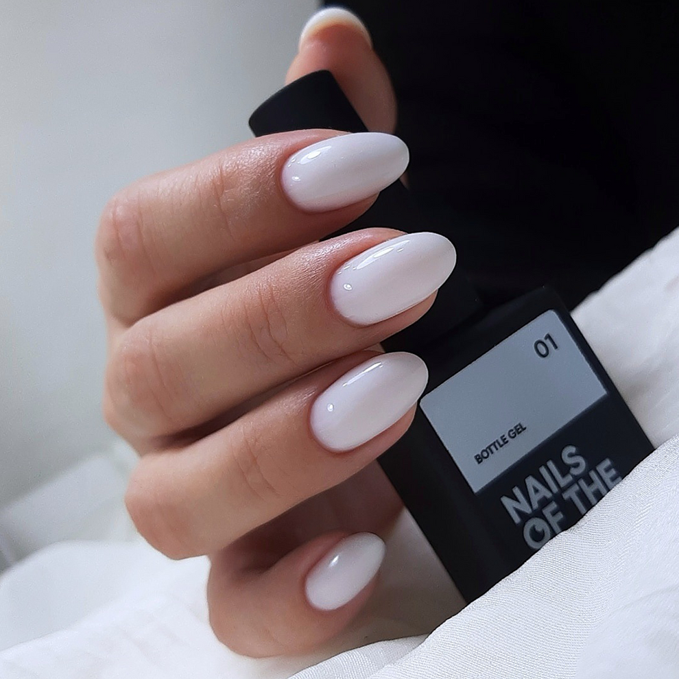 NAILSOFTHEDAY Bottle gel 01 – gel blanco ultrafuerte, 10 ml