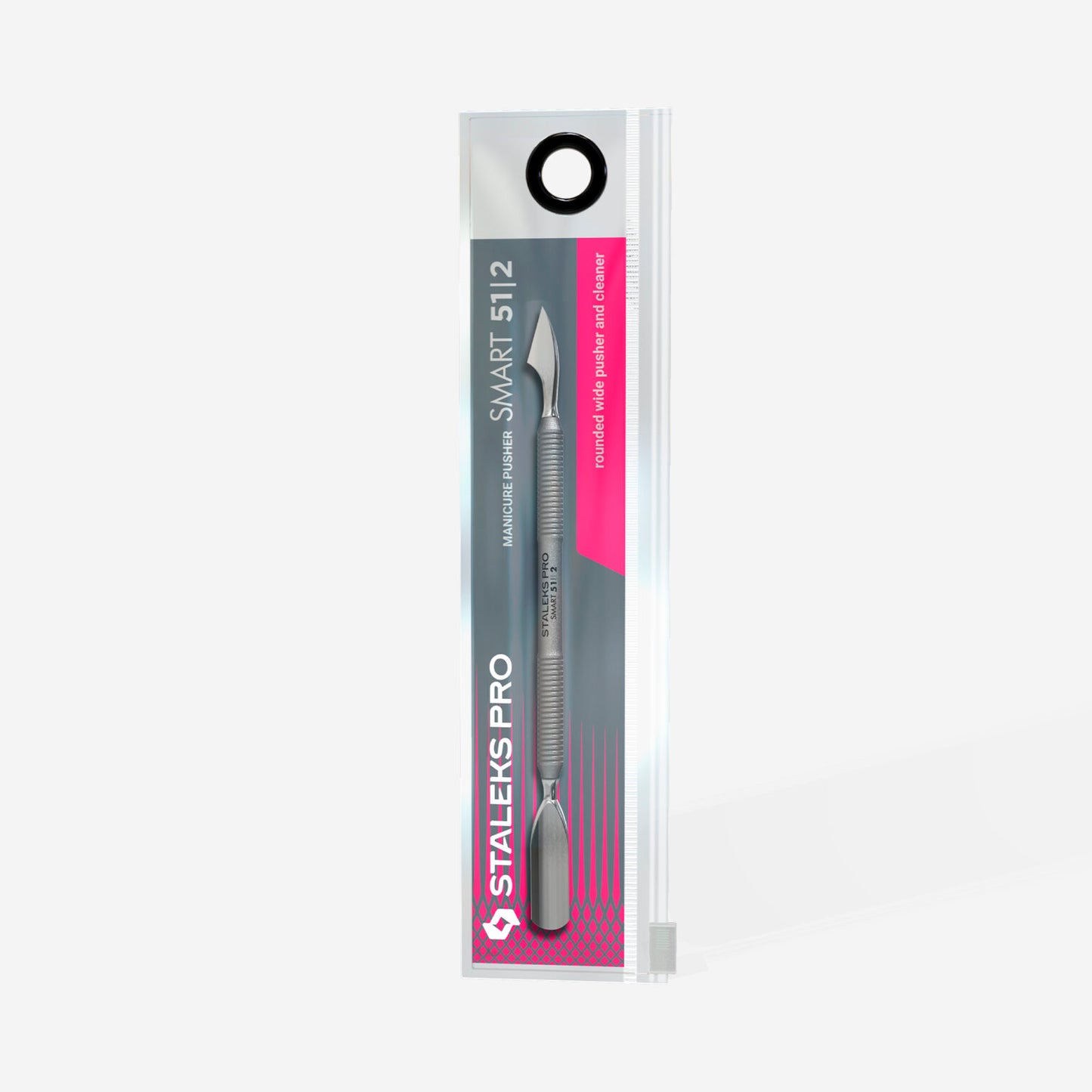 Espátula de manicure SMART 51 TYPE 2 (asta inclinada + empujador redondeado)