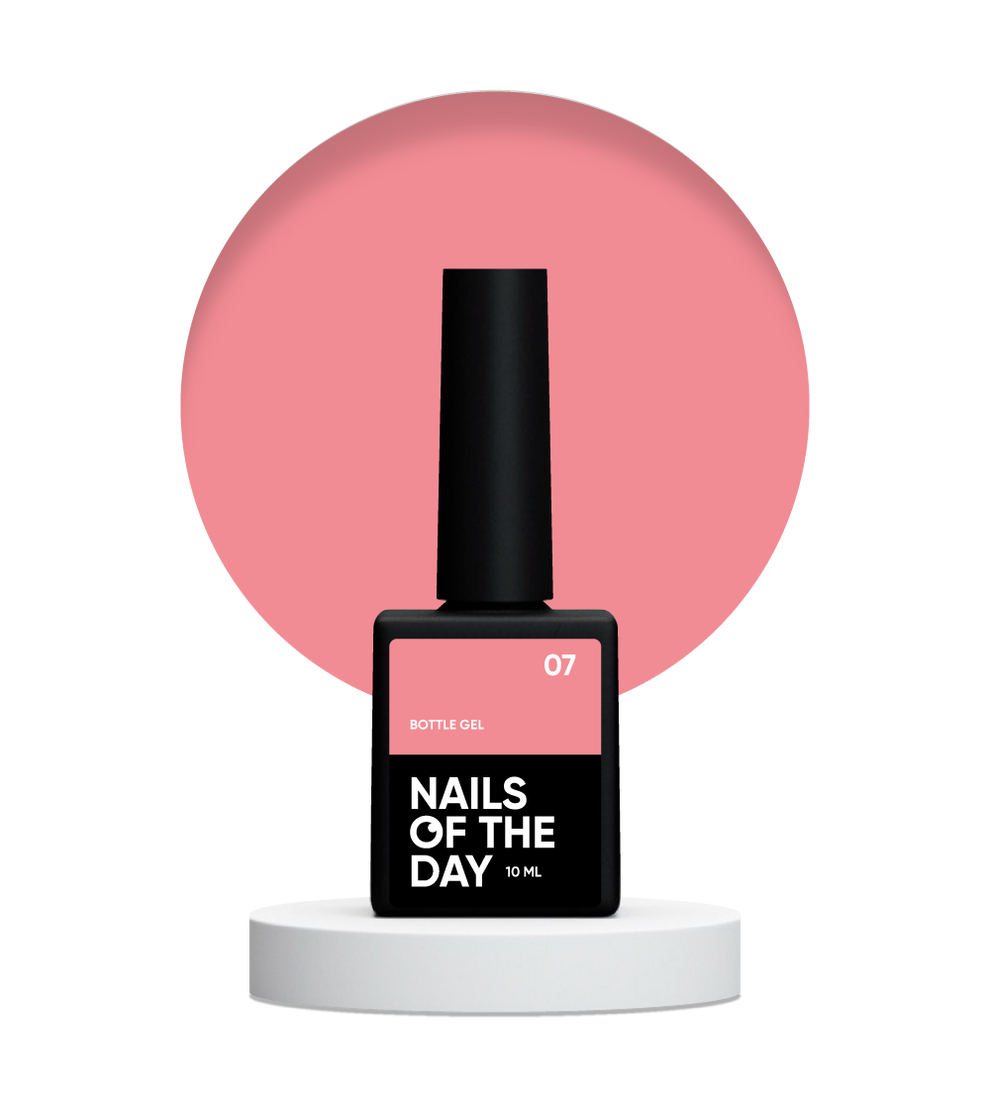 NAILSOFTHEDAY Bottle gel 07 - gel ultrafuerte, el mismo frasco legendario, 10 ml