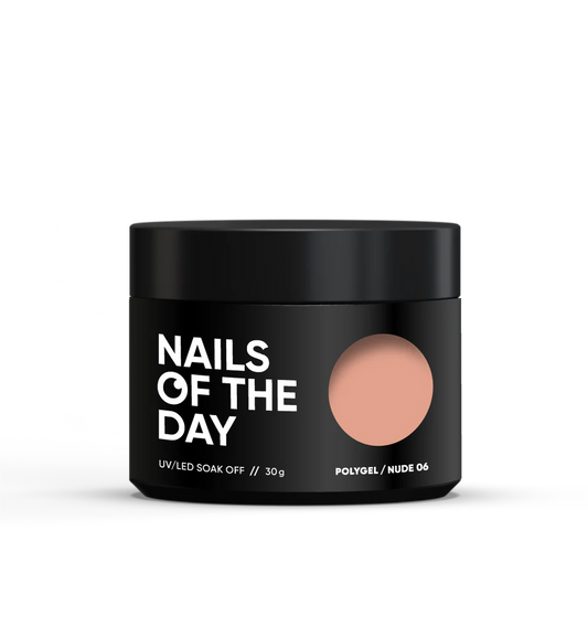 NAILSOFTHEDAY Polygel Nude 06 — Polígel en tono nude cálido, 30 g