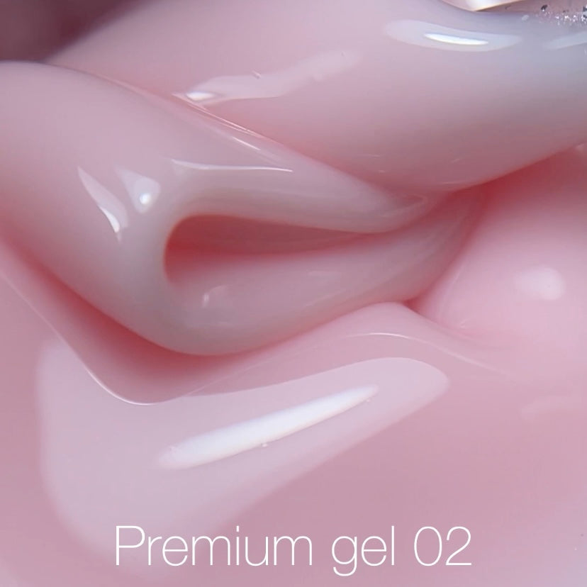 NAILSOFTHEDAY Premium gel 02 — gel constructor rosa leche, 30 ml