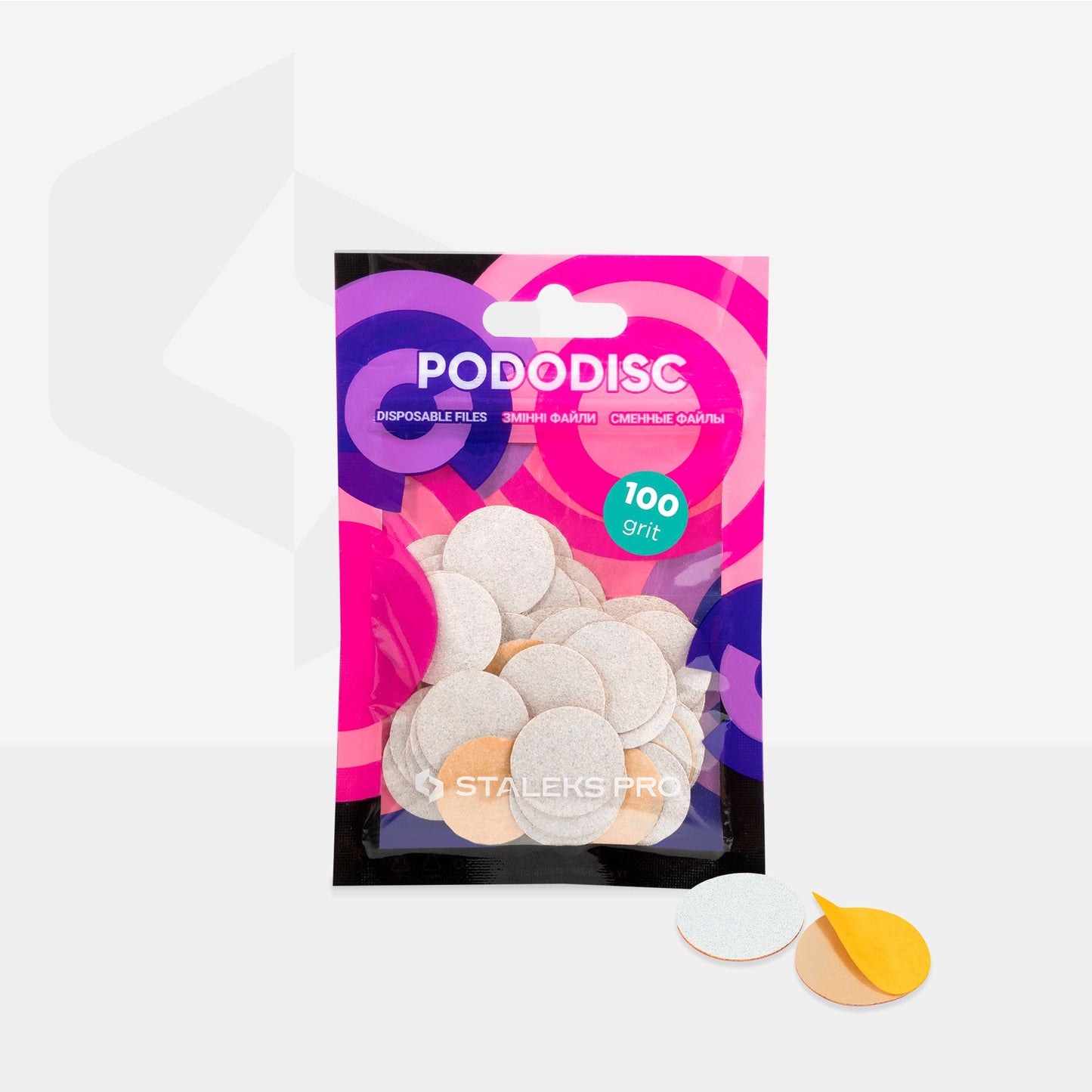 Discos de repuesto blancos para pedicura PODODISC STALEKS PRO M (50 uds)