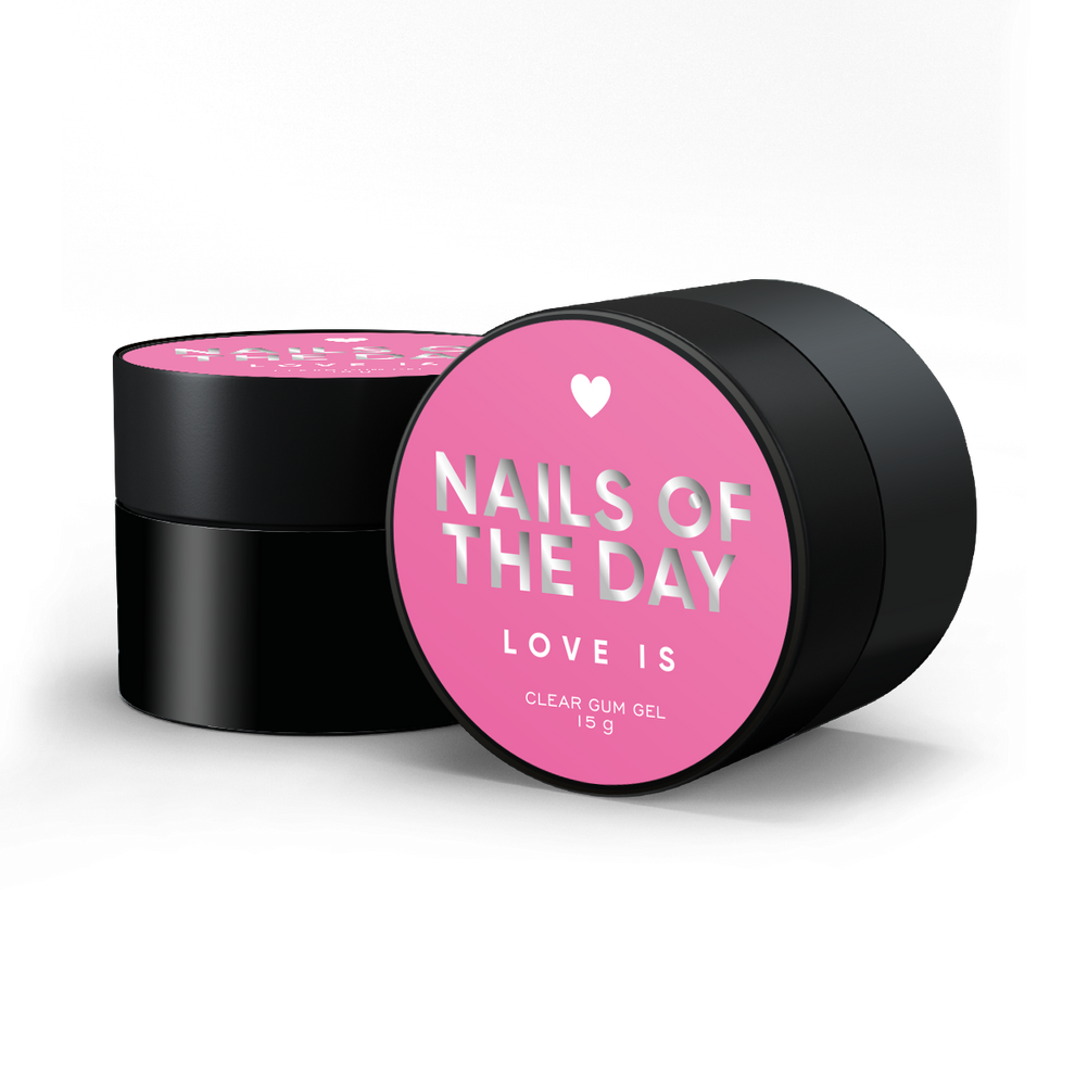 NAILSOFTHEDAY Love is Clear: gel-chicle transparente para crear diseños voluminosos en las uñas, 15 g
