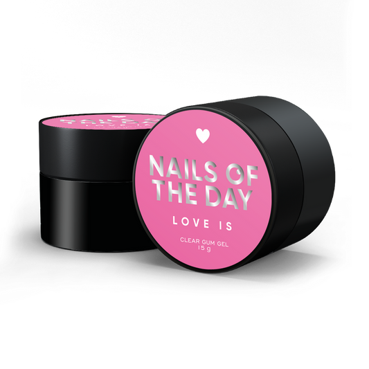 NAILSOFTHEDAY Love is Clear: gel-chicle transparente para crear diseños voluminosos en las uñas, 15 g