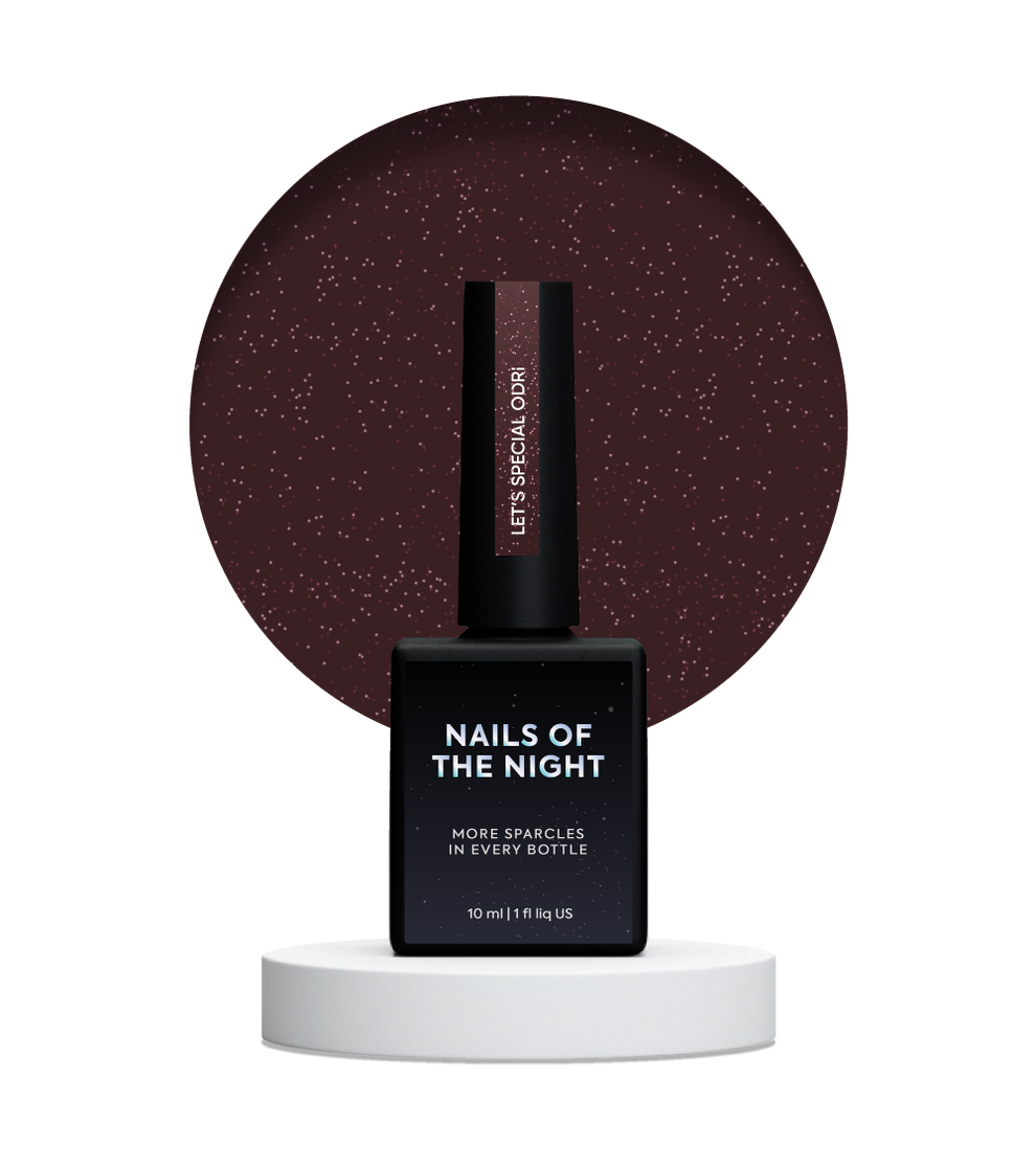 NAILSOFTHENIGHT Let's Special Odri: esmalte semipermanente reflectante de cereza cálido que cubre una capa, 10 ml
