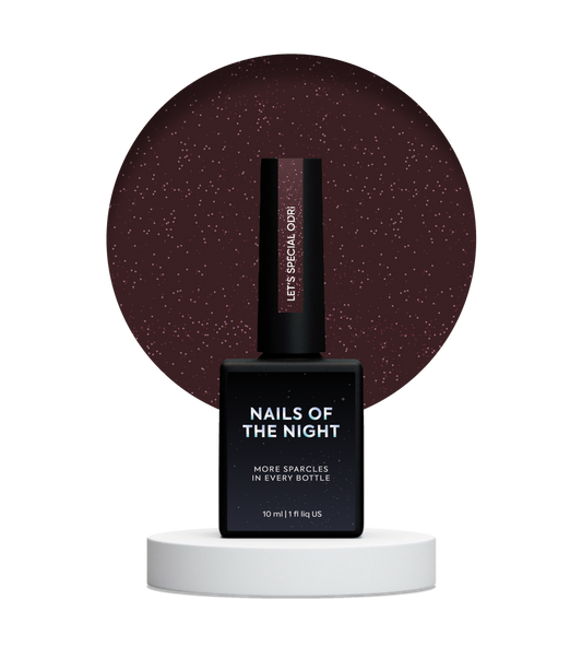 NAILSOFTHENIGHT Let's Special Odri: esmalte semipermanente reflectante de cereza cálido que cubre una capa, 10 ml