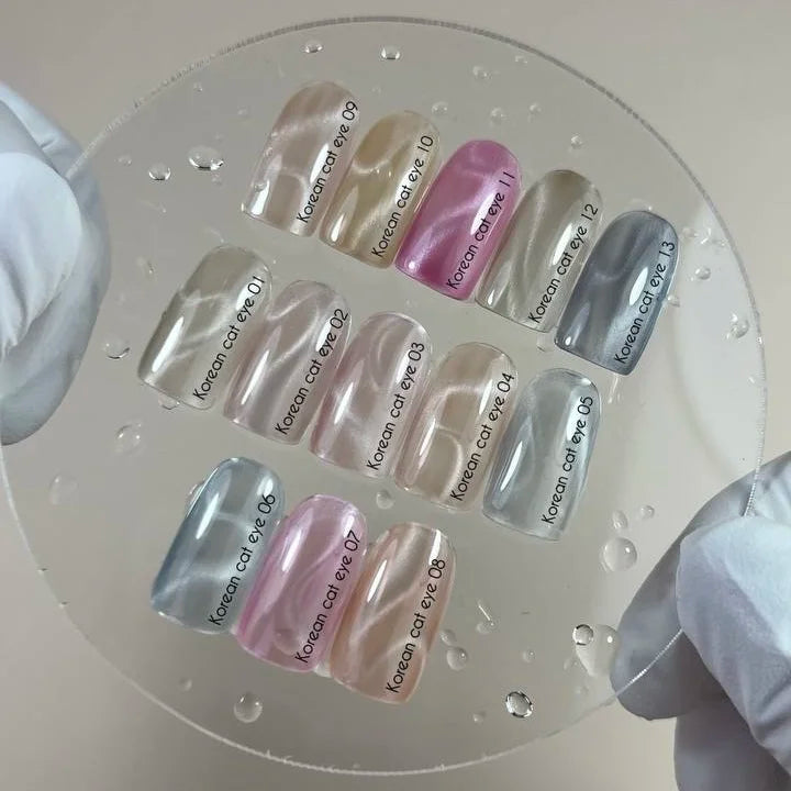 NAILSOFTHEDAY Korean cat eye 13 – gel efecto ojo de gato en tono gris oscuro, 10 ml