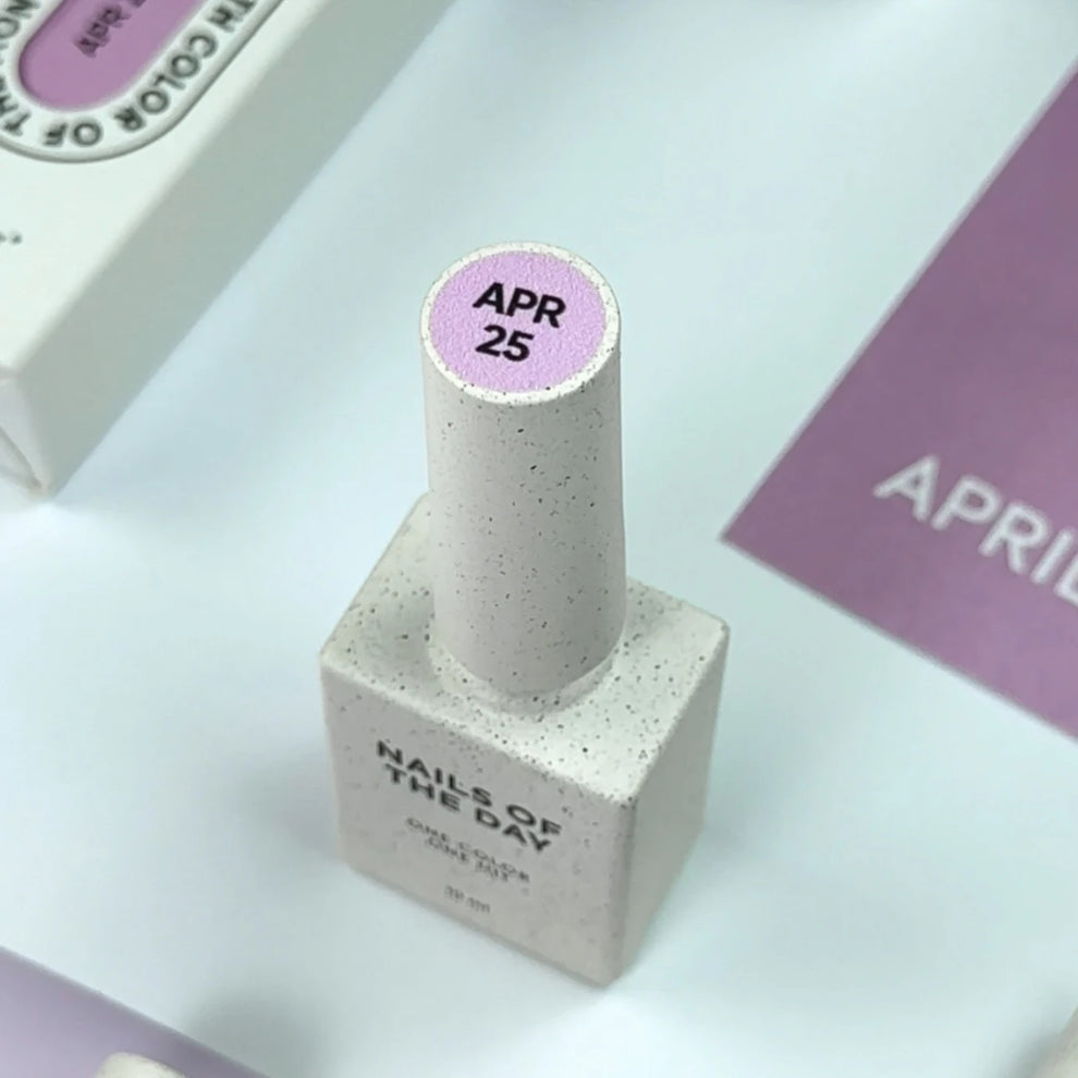 NAILSOFTHEDAY Color del mes Abril 2025 – Hanami Color del mes: rosa intenso que cubre en una sola capa, 10 ml