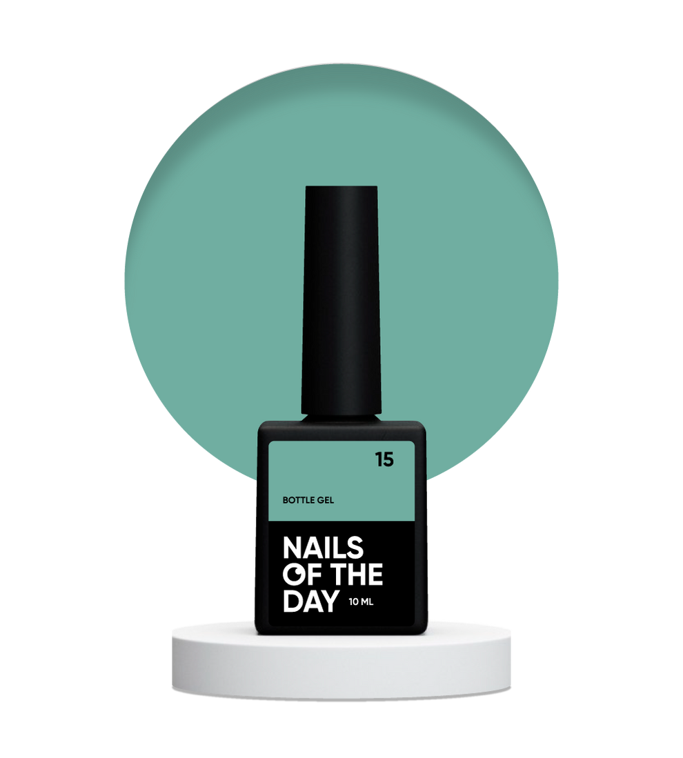 NAILSOFTHEDAY Bottle gel 15 — gel ultrafuerte para uñas, 10 ml
