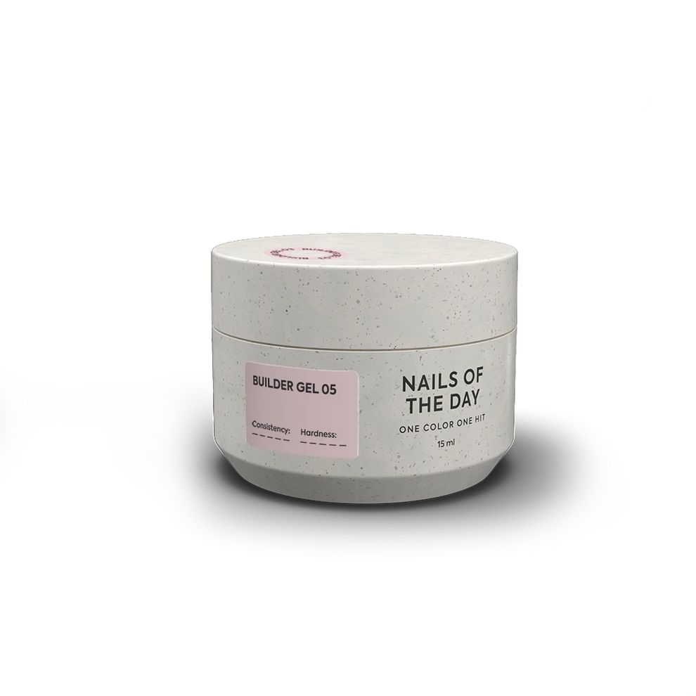 NAILSOFTHEDAY Builder Gel 05 — gel nude para extensiones de uñas, 15 ml (Camouflage builder gel 04)