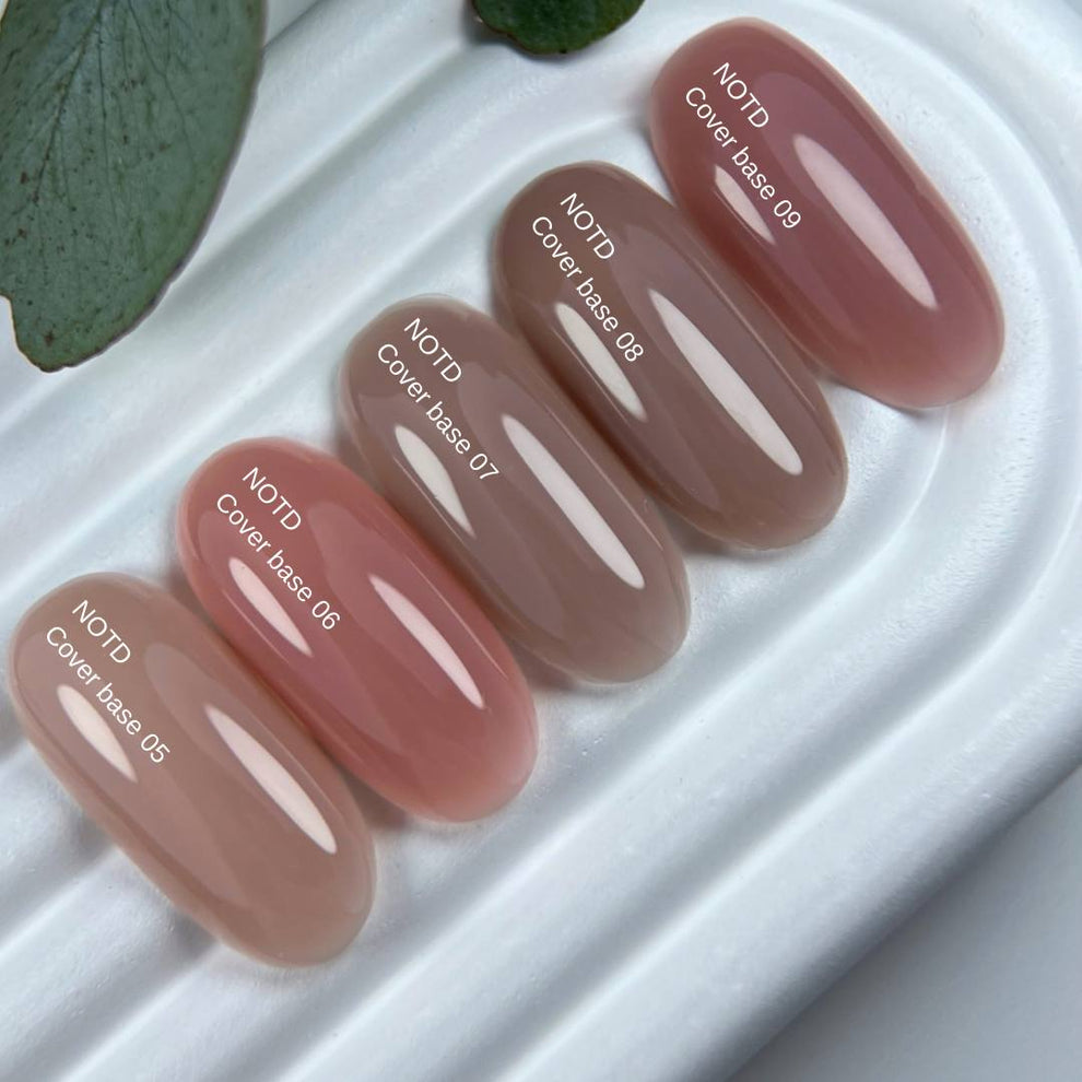 Nailsoftheday Cover base NEW Formula 01: base de camuflaje rosa claro para uñas, 30 ml