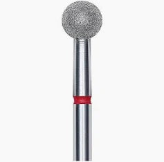 STALEKS Fresa diamantada en forma de bola - Rojo - Diámetro 5mm
