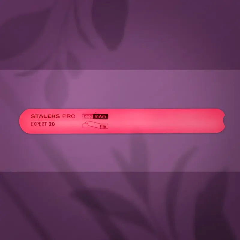 Lima de uñas de plástico biselada, recta (base) EXPERT 20